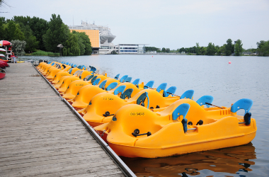 Pedal Boats rental at Jean-Drapeau Park